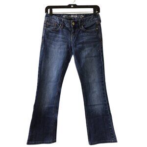 Express Jeans Women’s 0 Blue Stella Boot Cut Regular Fit Low Rise Denim Bootcut